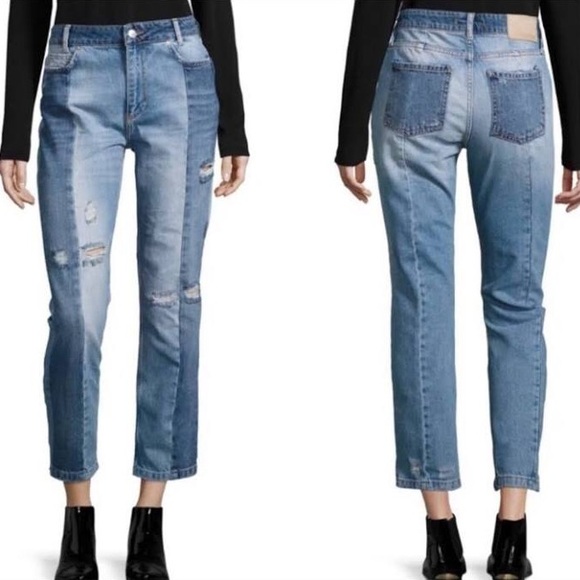 Free People two-toned denim jeans - Picture 2 of 4